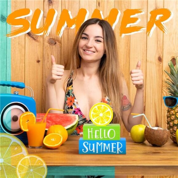 3 Pieces Fall Wooden Block Decor for Home Autumn Decor Pumpkins Wooden Tiered - Picture 5 of 7